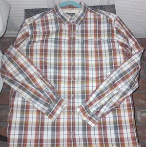 Eddie Bauer checkered button down shirt